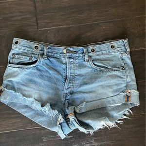 Free people we the free denim jean shorts